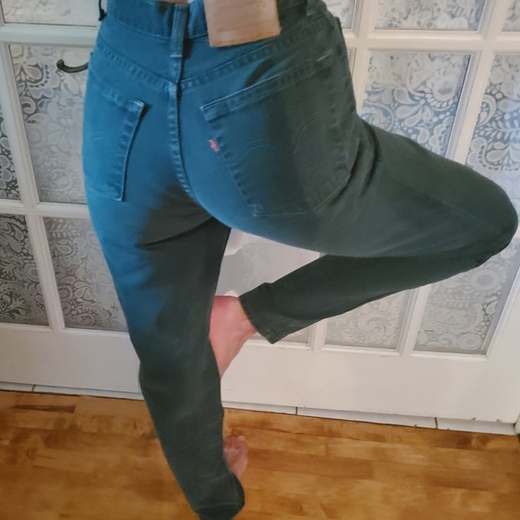 Vintage 1990's Levis 531 green - Picture 4 of 8